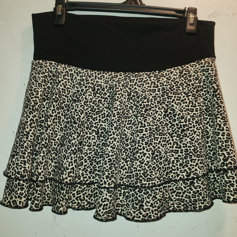 Limited Too Vintage Cheetah Print Girls Juniors Skort-Size 18 Early 2000s